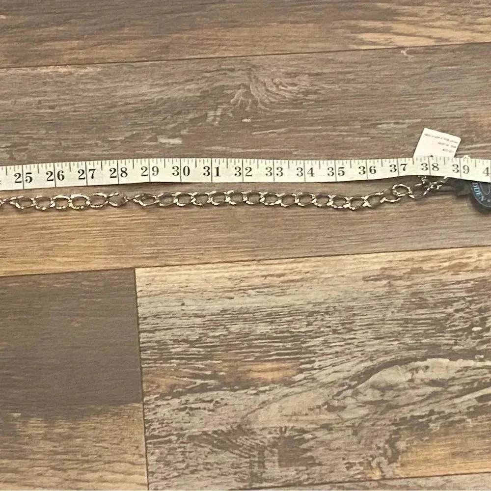 Steve Madden Initial K Metal Link Belt New NWT Small Medium